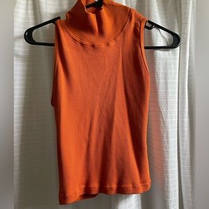 Big Bud Press SLEEVELESS ESSENTIAL TURTLENECK - Burnt Orange